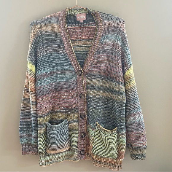 Show Me your Mumu sweater Callie Cardigan Ombre Knit Sz S - Picture 2 of 6